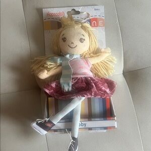 Hopscotch Doll with Pink Dress and Long Hair